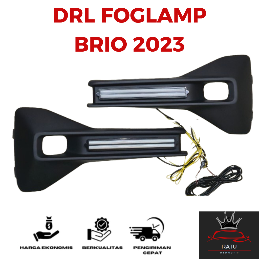 Paket Foglamp + DRL LED Brio / Avanza 2022 2023 2024 2025 2026 | Welcome Light Sein Running Super Te