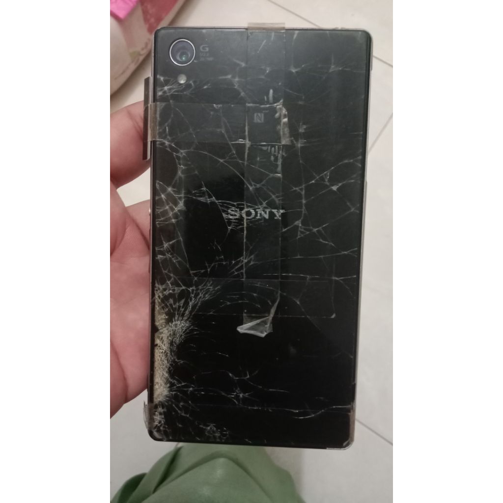 sony z1 minus lcd batere mesin idup