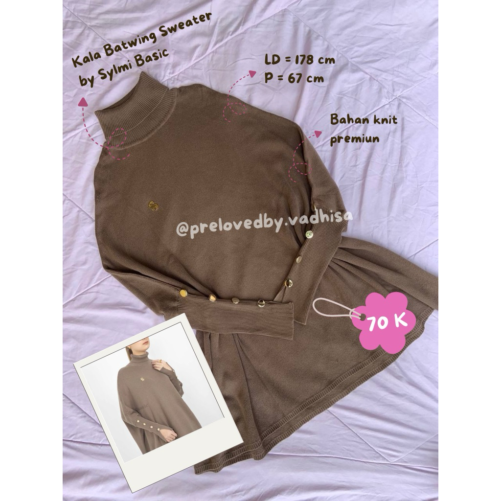 KALA BATWING SWEATER by Sylmi Basic