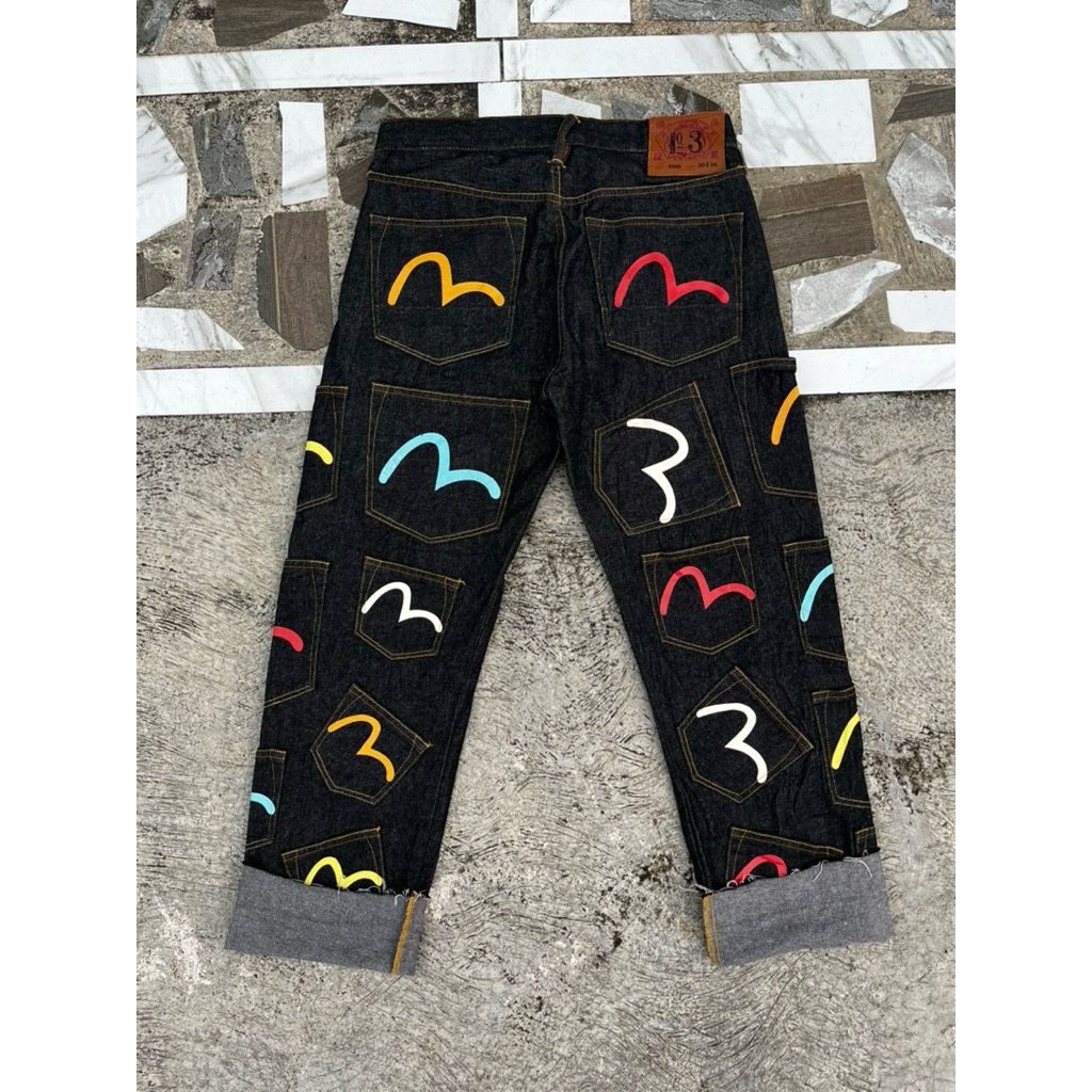 jeans EVISU NO:3 multi pocket LOT. 2000 size 30x34