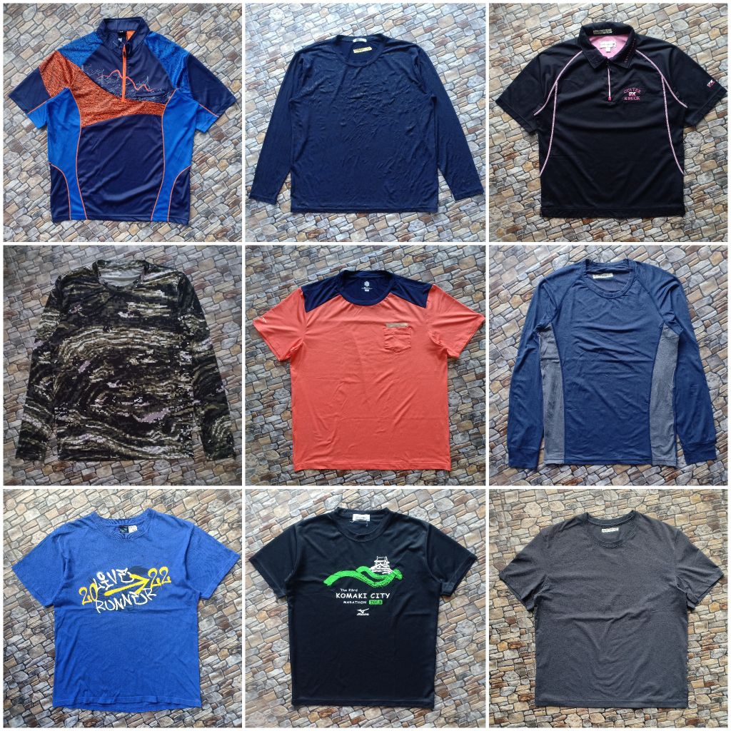Kaos Jersey preloved branded original, Jersey olahraga pria