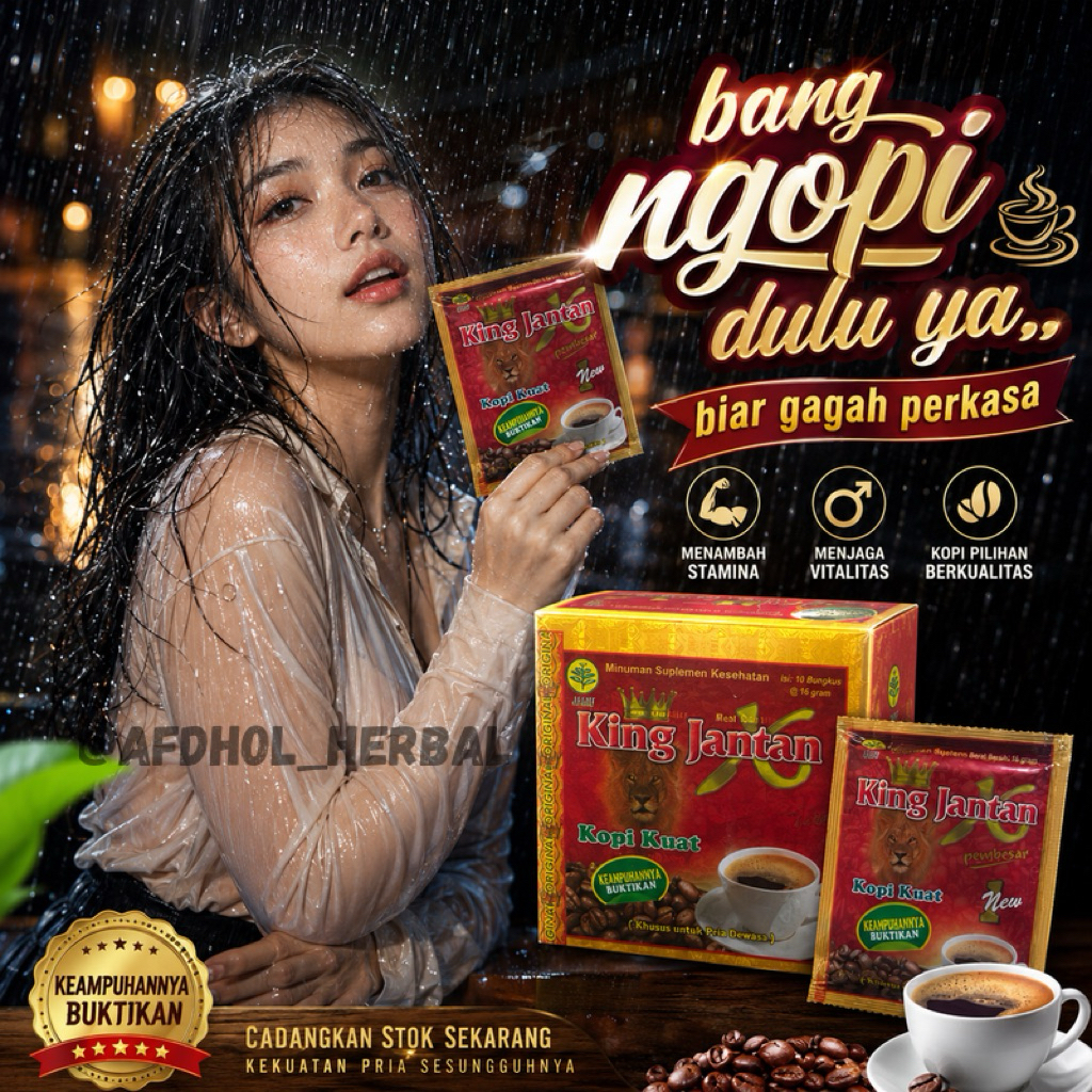 Kopi Kuat Herbal Kopi King Jantan