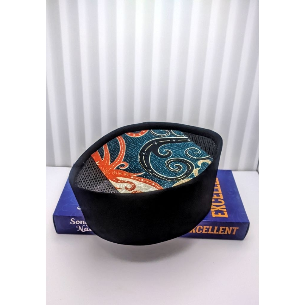 Kopiah Batik Peci batik Songkok Batik kalimantan Hitam Ac Premium Untuk dewasa & anak.