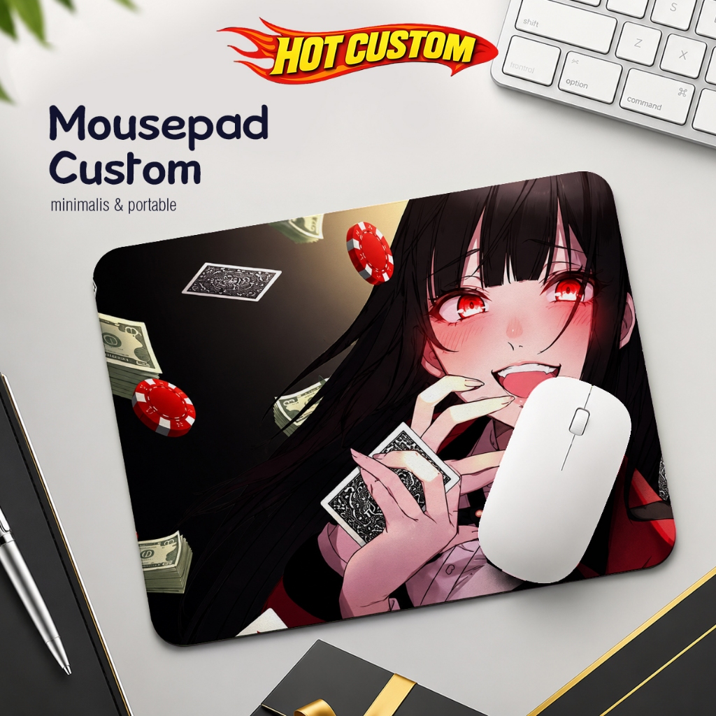 Mousepad Custom Gambar Gaming Alas Mouse Pad - Kakegurui