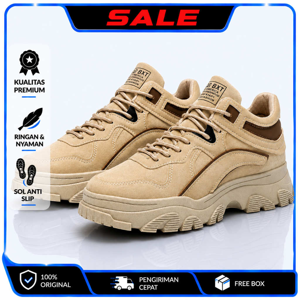 Importir 122366 - Sepatu Sneakers Pria Fashion Casual Kekinian Trendy