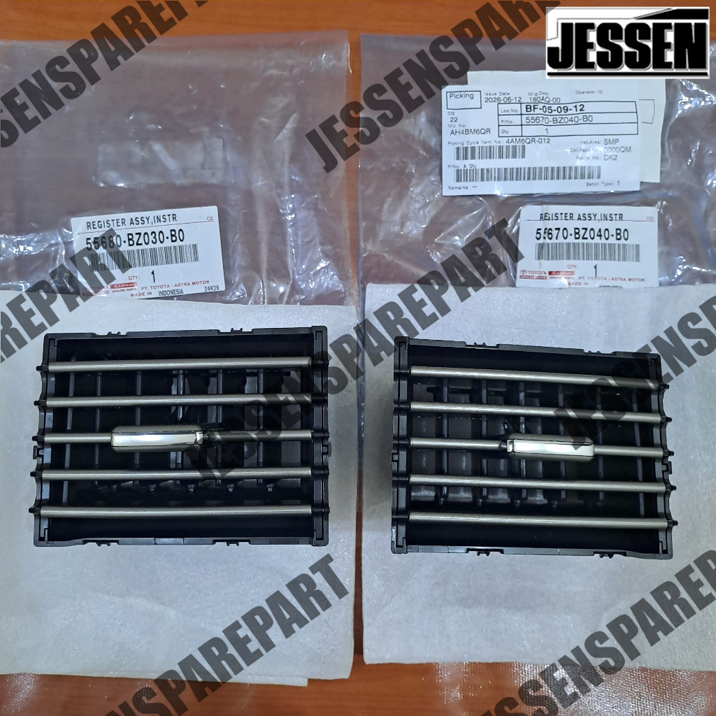 Grille Gril Kisi-Kisi AC Depan Tengah Kanan Kiri Rush Terios 2006-2017 Lama 55670-BZ040-B0 55680-BZ0