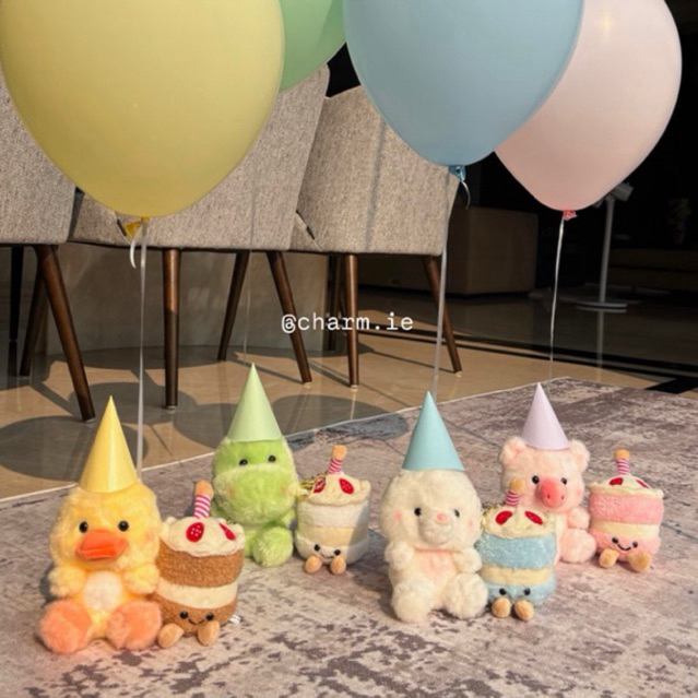Charmie | Soft Animal Bag Charm REAL PICTURE Binatang Gantungan Tas Keychain Plush Toy Doll Squishy 