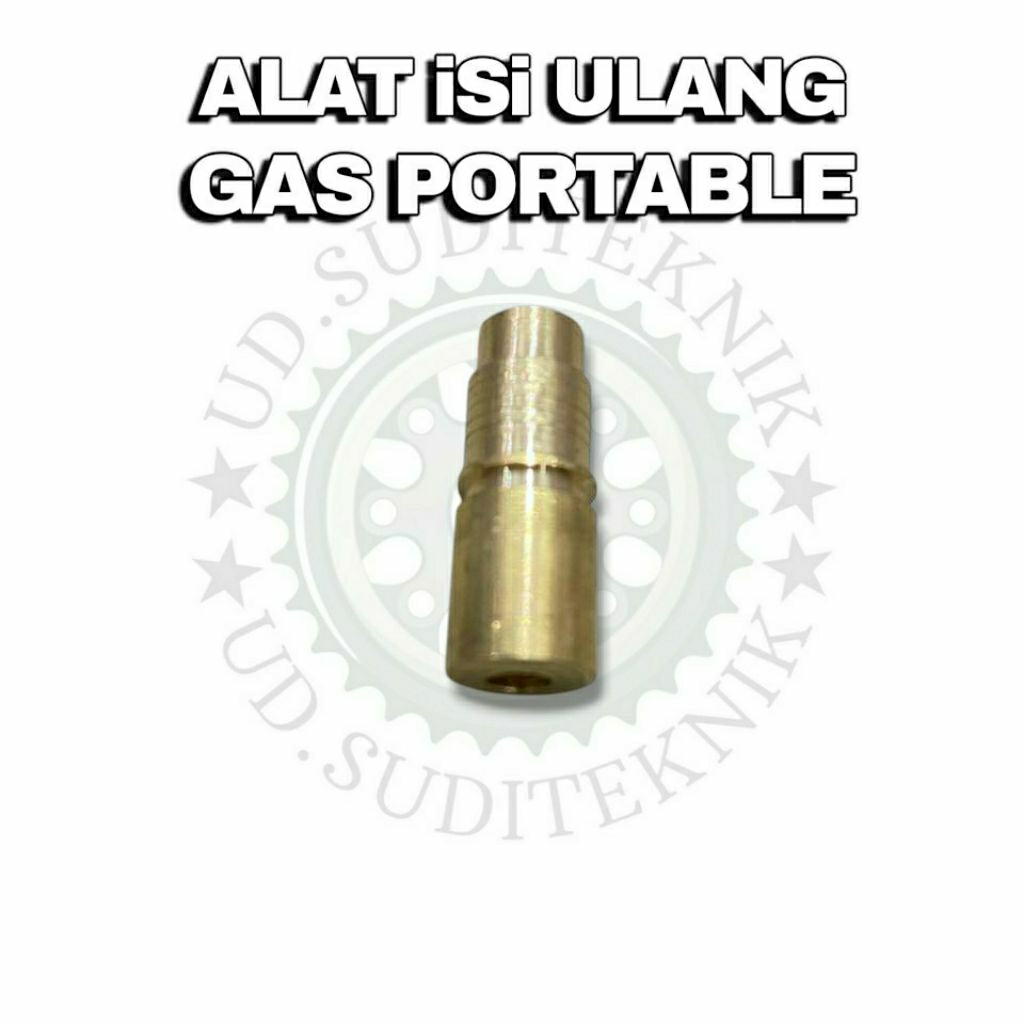 Alat isi ulang gas kaleng portable refil gas kaleng portable simpel botol Robinson