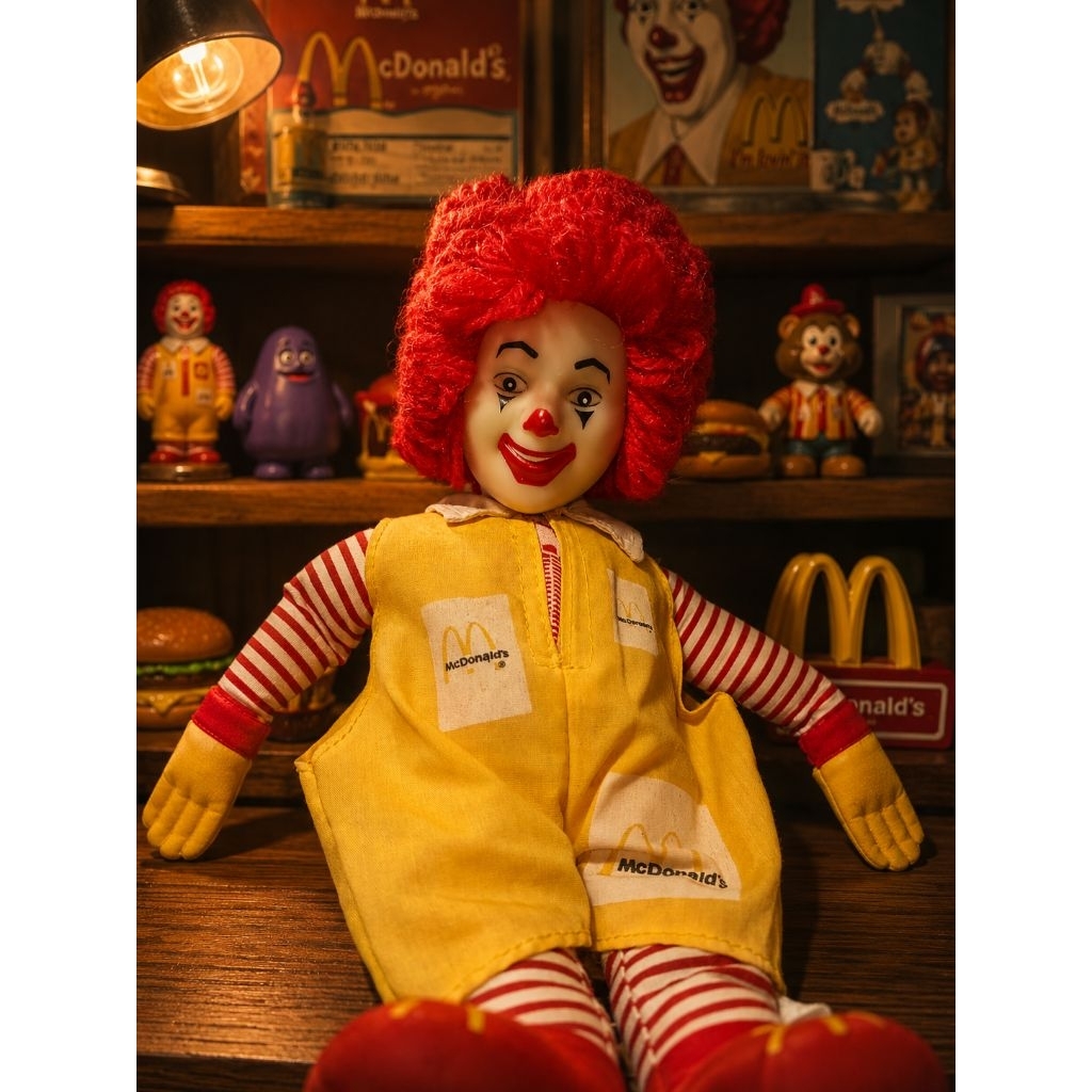 Boneka Ronald McDonald Original Vintage Koleksi Langka