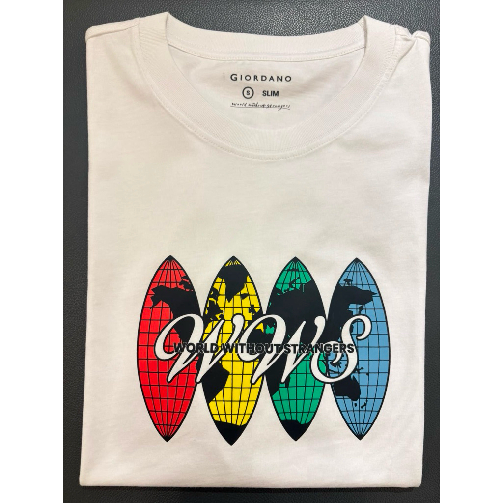 tshirt motif giordano men