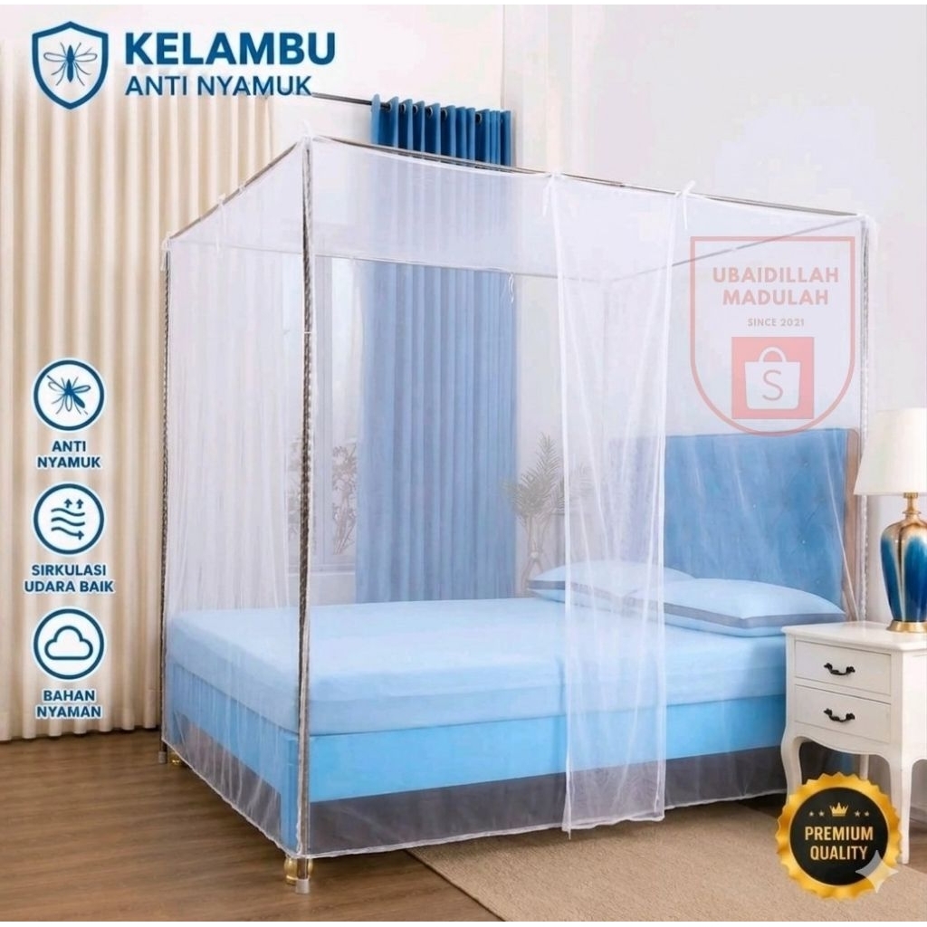 Kelambu Tidur Anti Nyamuk Single Ukuran - 200x200 &180x200