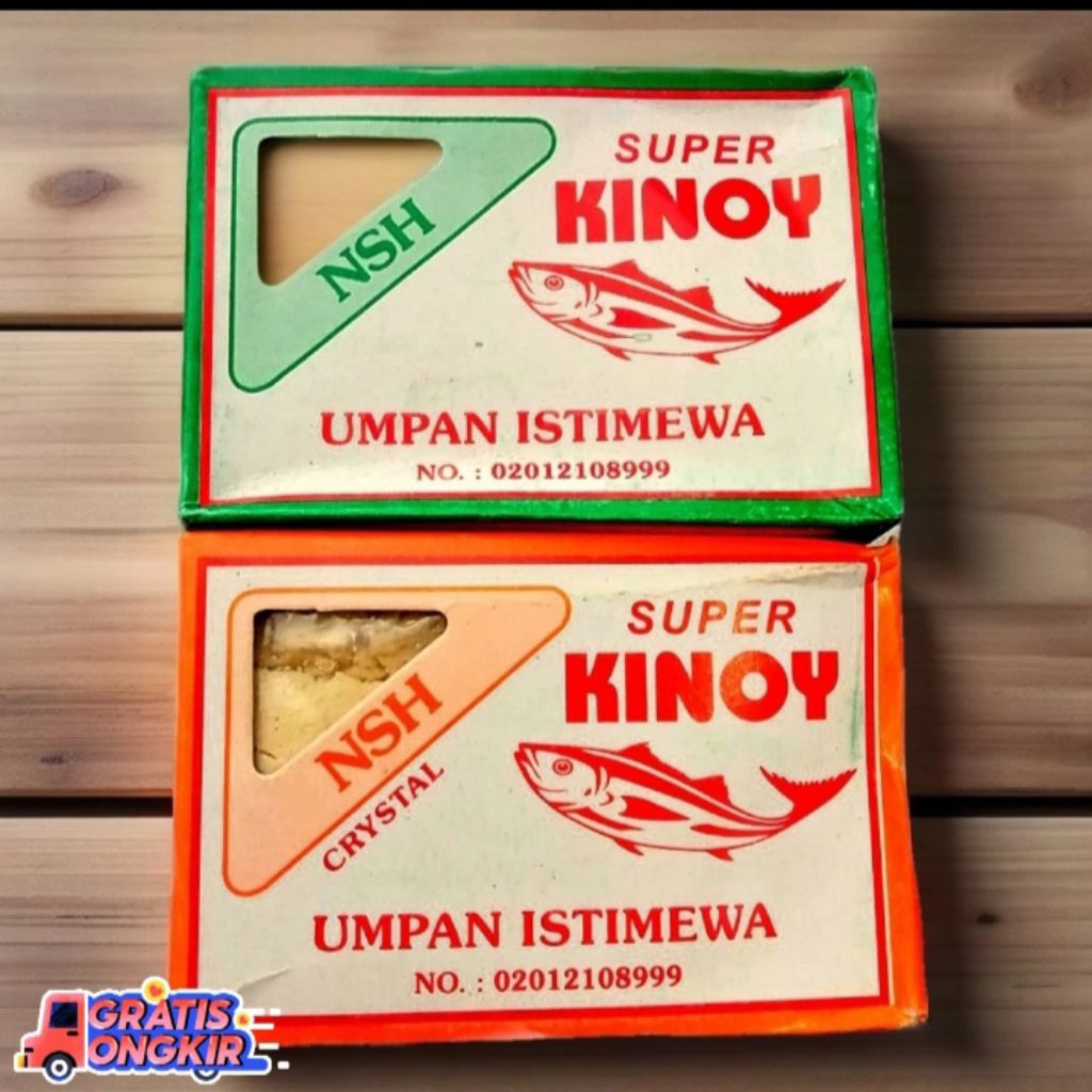 UMPAN KINOY KOTAK HIJAU - OREN - UMPAN MANCING