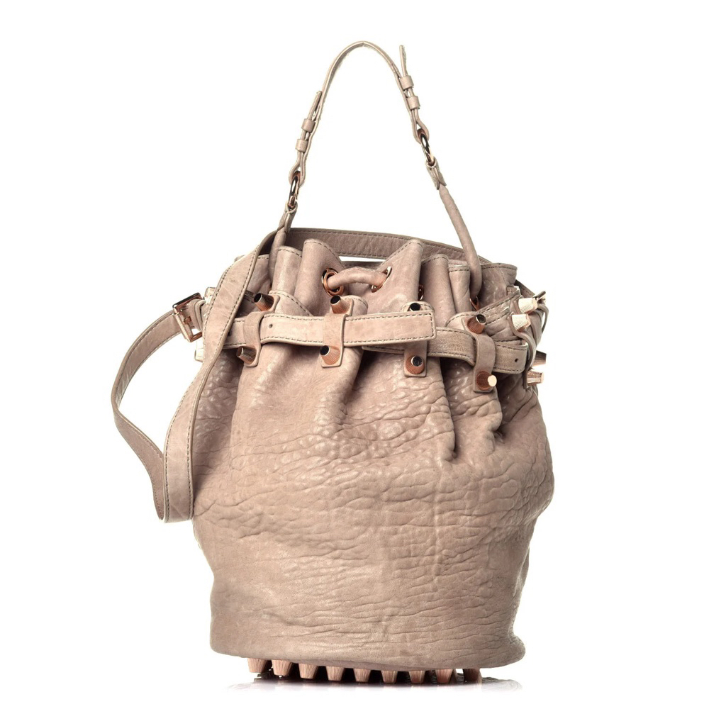 EU120 - ALEXANDER WANG BUCKET DIEGO ROSEGOLD NUDE