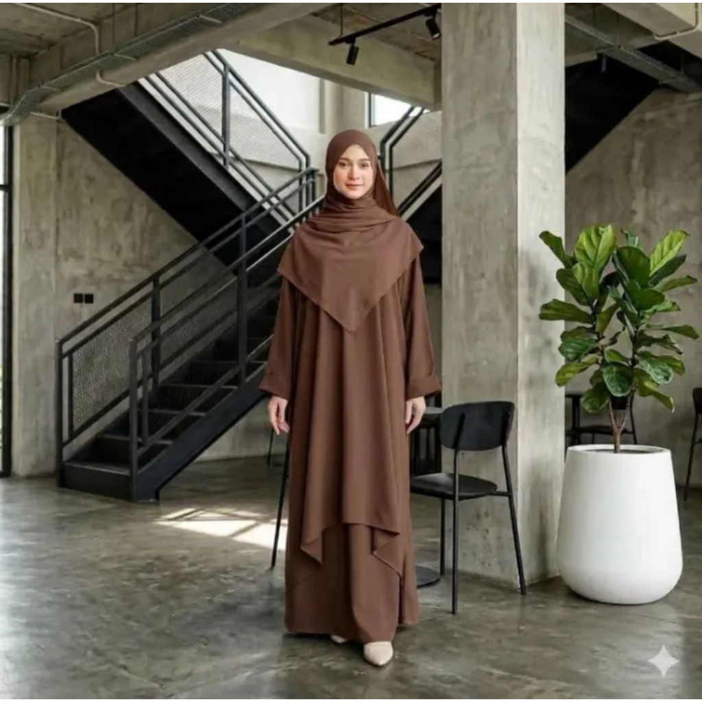 Sadiyah Dress One Set Tunik Malaysia Terbaru/  Baju Melayu Malaysia/Gamis Syar'i Terbaru