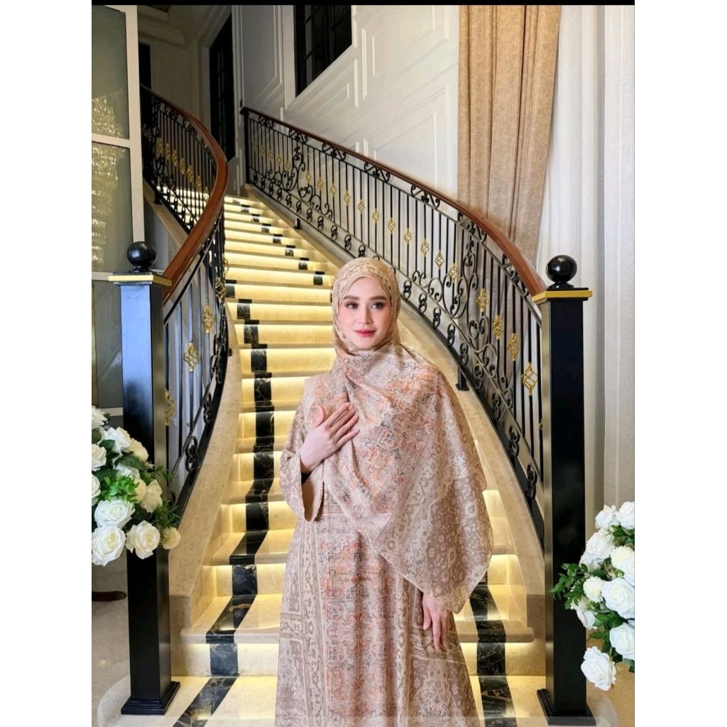 Gamis Agoest hanggono Khasmir latte