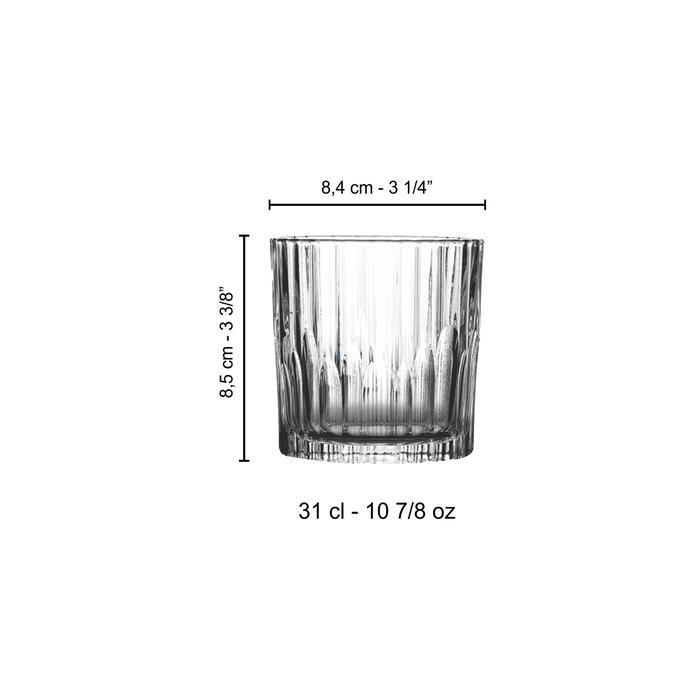 Duralex Manhattan Gelas Kopi Uk 310 Ml ( Tempered Glass ) - Set Of 6