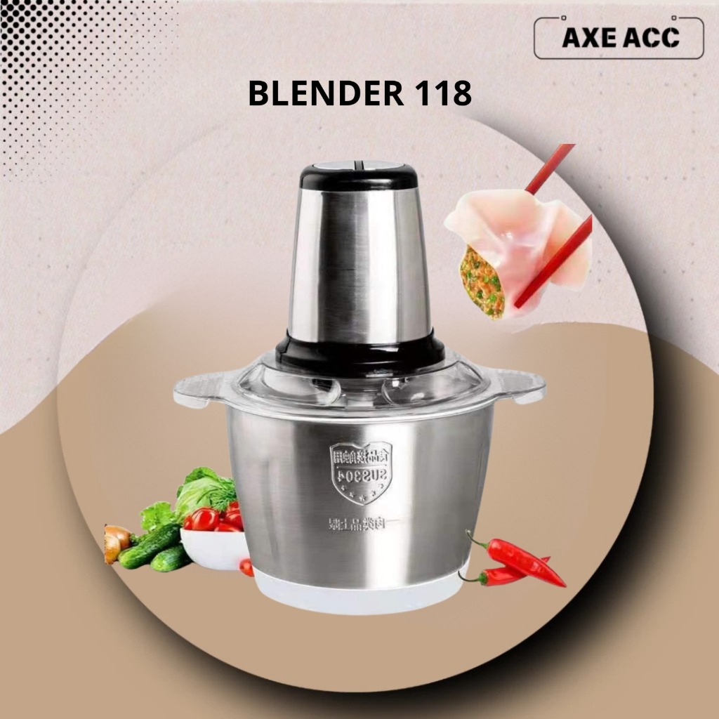 Blender Daging Stainless MKC 118 Meat Grinder Stainless 2liter
