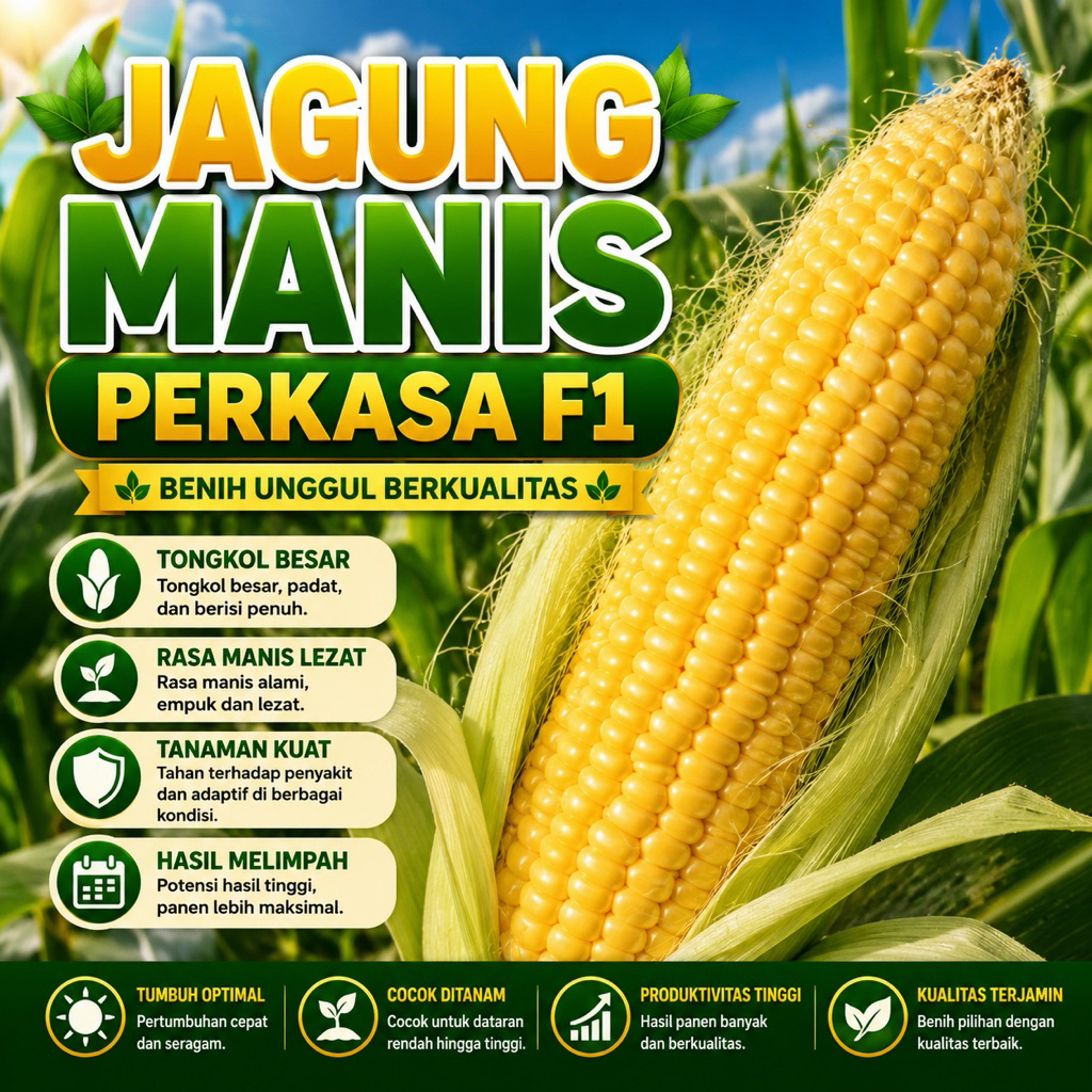15 Biji - Benih Jagung Manis PERKASA F1 -RSB1990