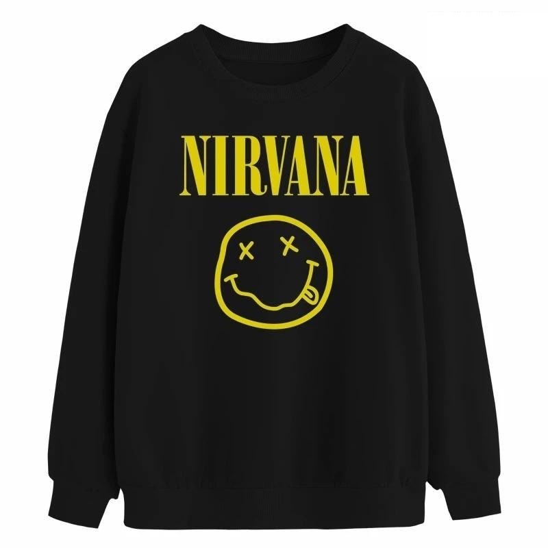 Sweater Crewneck Wanita Oversize Premium - Nyaman, Adem, dan Elegan Nirvana smile
