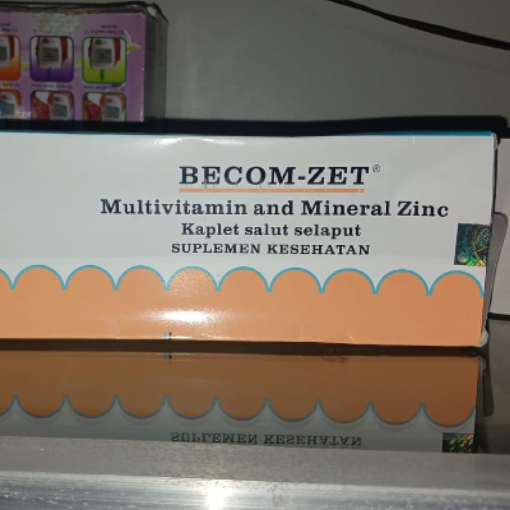 BECOM-ZET Multivitamin Tablet dengan Zinc untuk Daya Tahan Tubuh