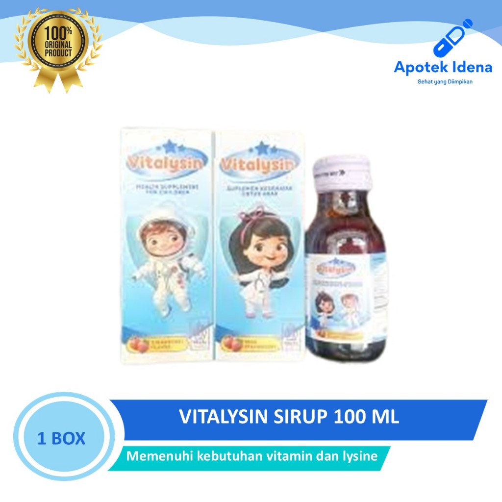 VITALYSIN SIRUP MULTIVITAMIN LENGKAP ANAK / NAFSU MAKAN / DAYA TAHAN TUBUH
