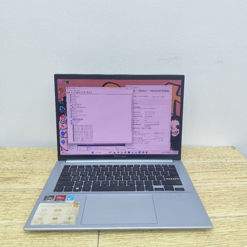 Laptop Second Asus VivoBook M3400QA AMD Ryzen 5 5600H Ram 16gb Ssd 512gb OLED