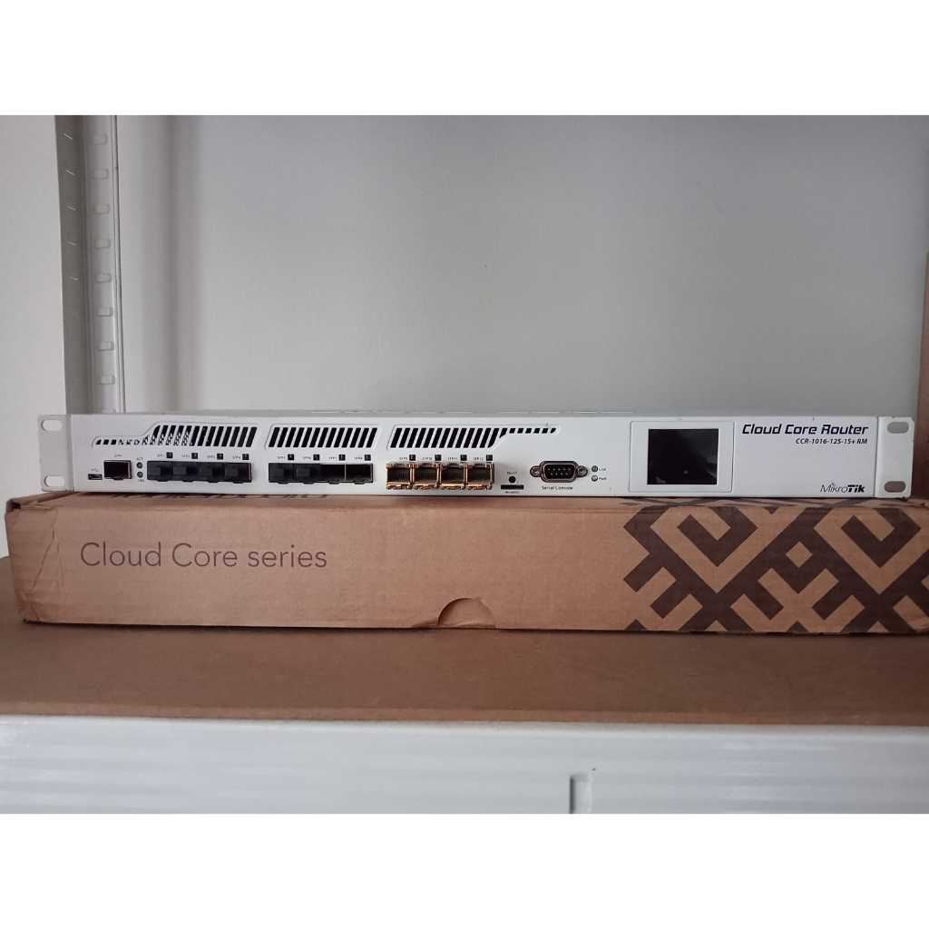 CCR 1016-12S-1S+RM (Full Set: Unit + Kabel Power + SFP + Dus)
