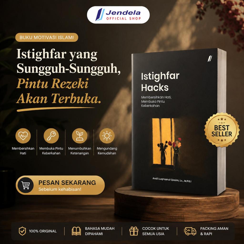 Buku Istighfar Hacks Membersihkan Hati, Membuka Pintu Keberkahan Buku Agama By Andi Luqmanul Qosim, 