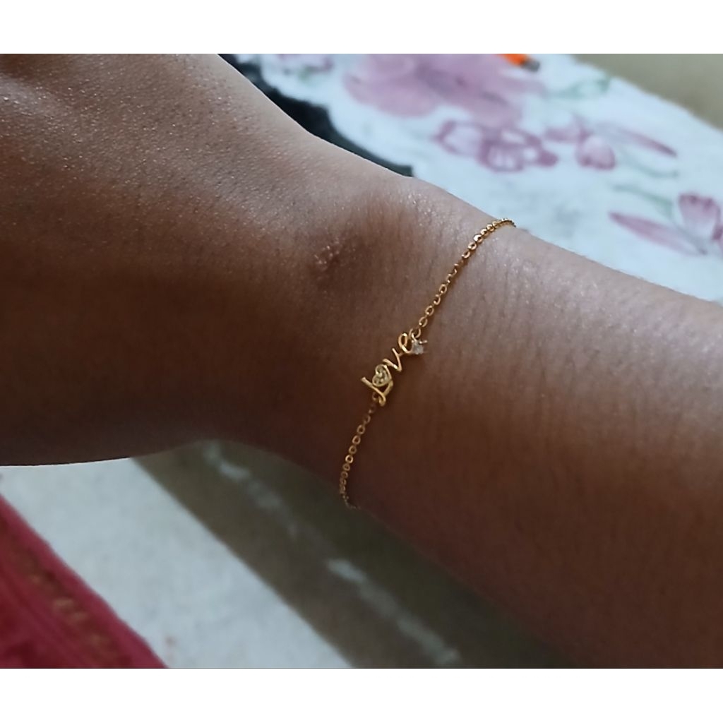 Gelang emas serut UBS kadar 375 berat 1,05 gr