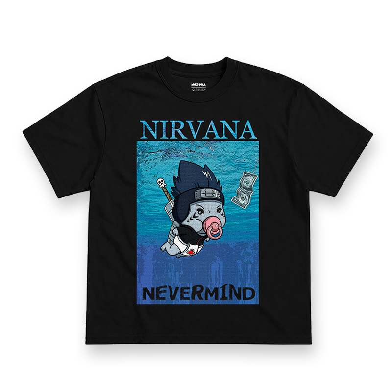 Noxora Kaos Band Pria Nirvana Vintage 90s Unisex Cotton Combed