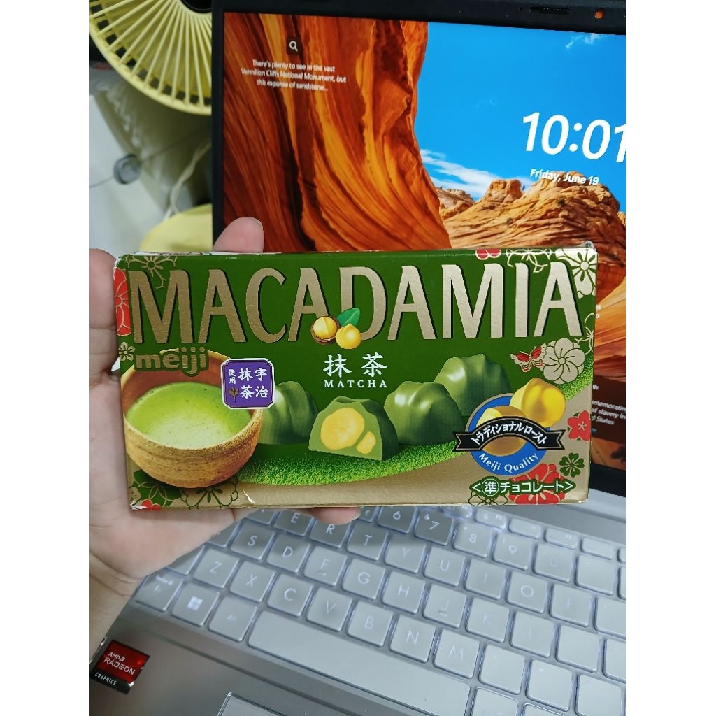 MEIJI MACADAMIA MATCHA CHOCOLATE JAPAN