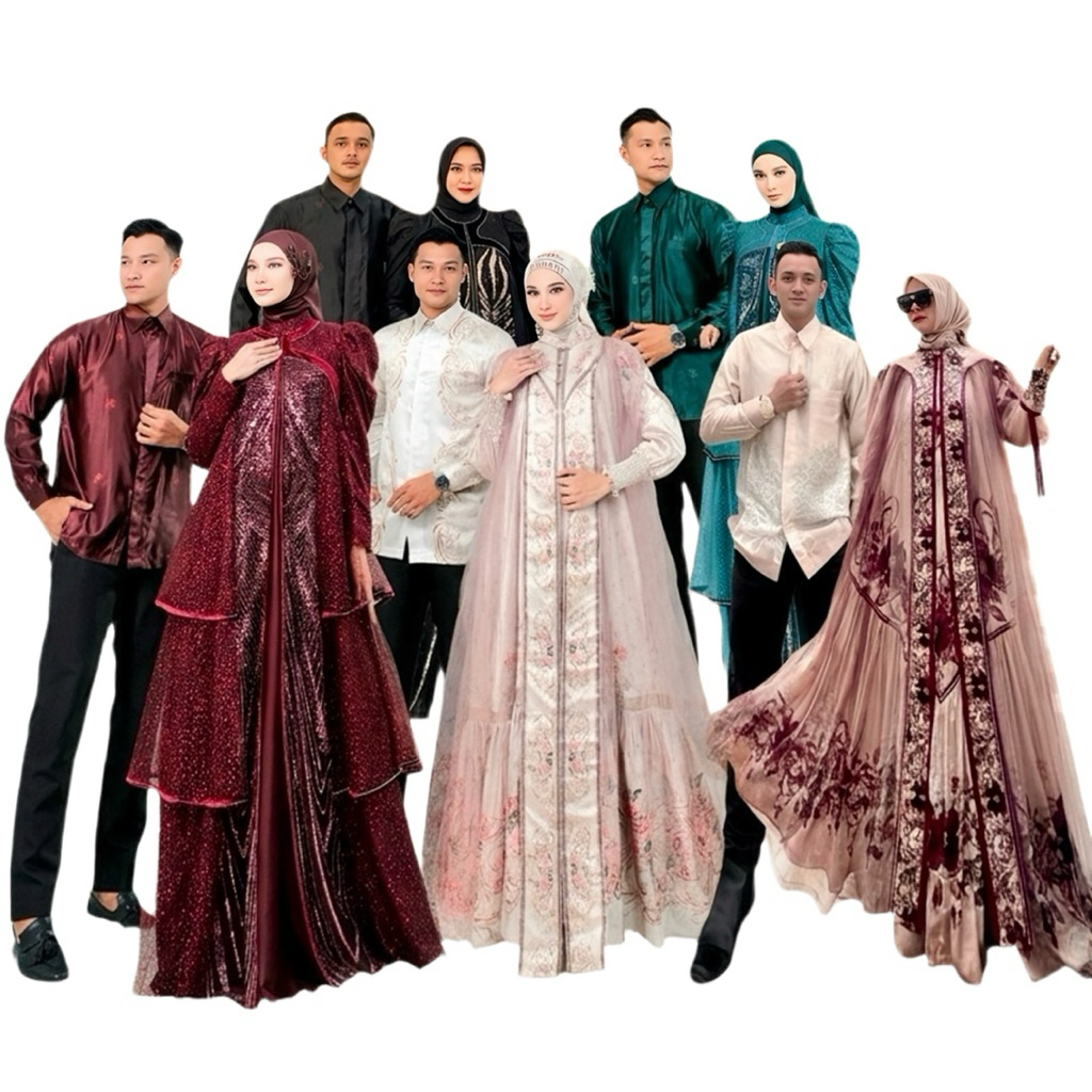 AURAKAY SARIMBIT GAMIS DRESS TILLE QOMARIAH SABRINA KHAMIMAH SET HIJAB ORI BY AURAKAY 7701 6933 7953
