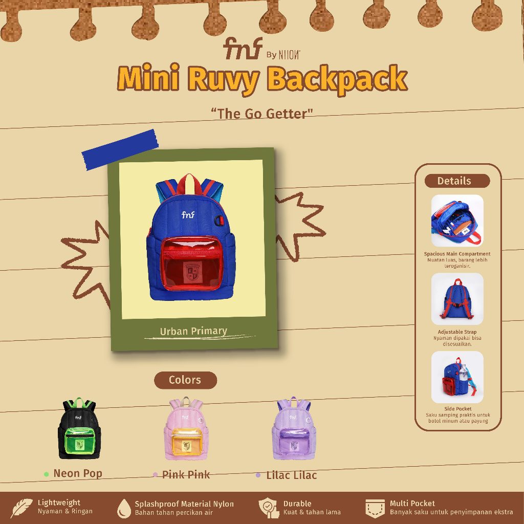 NIION FNF NEW MINI RUVY BACKPACK