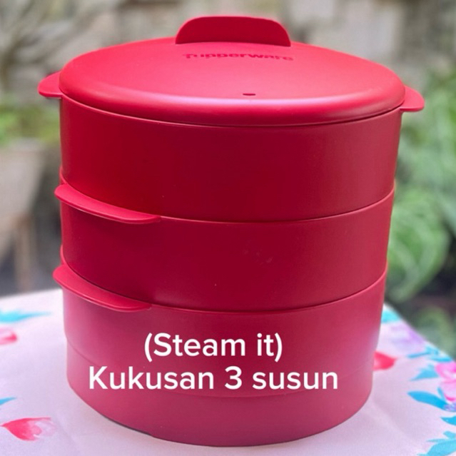 KUKUSAN / STEAM IT TUPPERWARE SUSUN 2 dan 3 ORIGINl DAN BARU