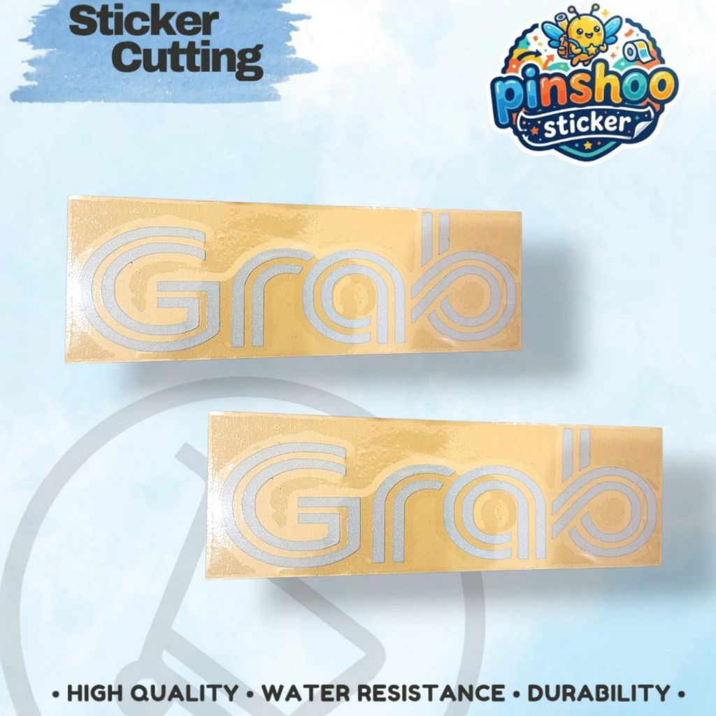 Sticker Cutting Motor Ojek Online Grab