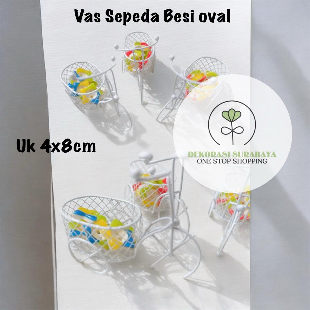 Dekorasi Taman Pot / Vas Sepeda OvaL / Sepeda Hias untuk Dekorasi MINI