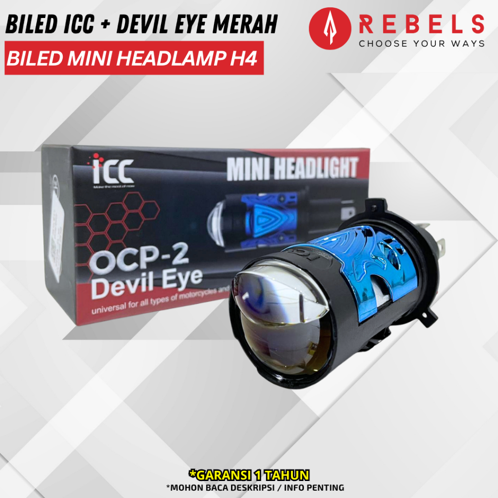 BILED MINI BILED H4 BILED ICC LAMPU MOTOR LAMPU MOBIL