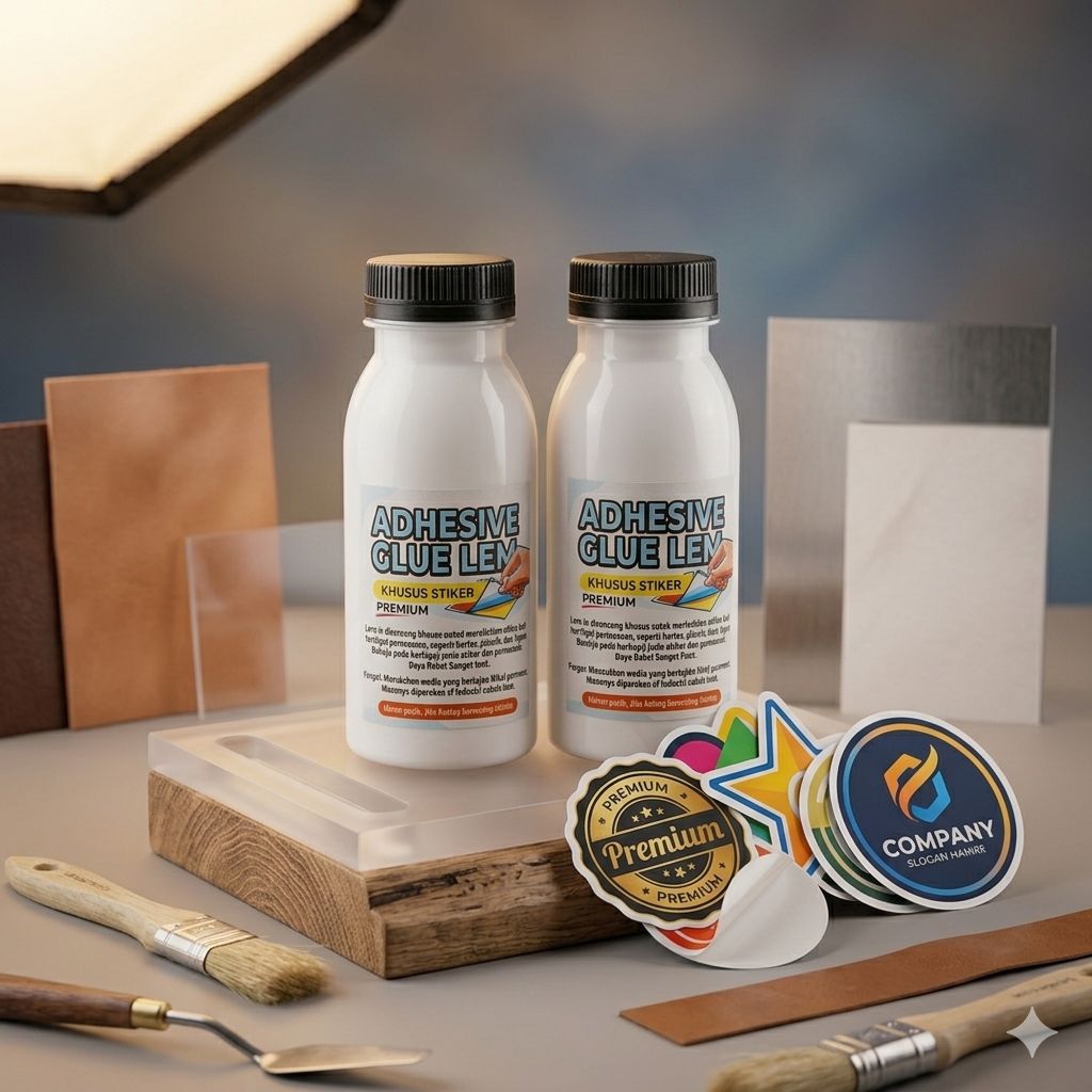 Lem Stiker 100ml Adhesive Glue Lem Bahan Sablon Lem Sticker Super