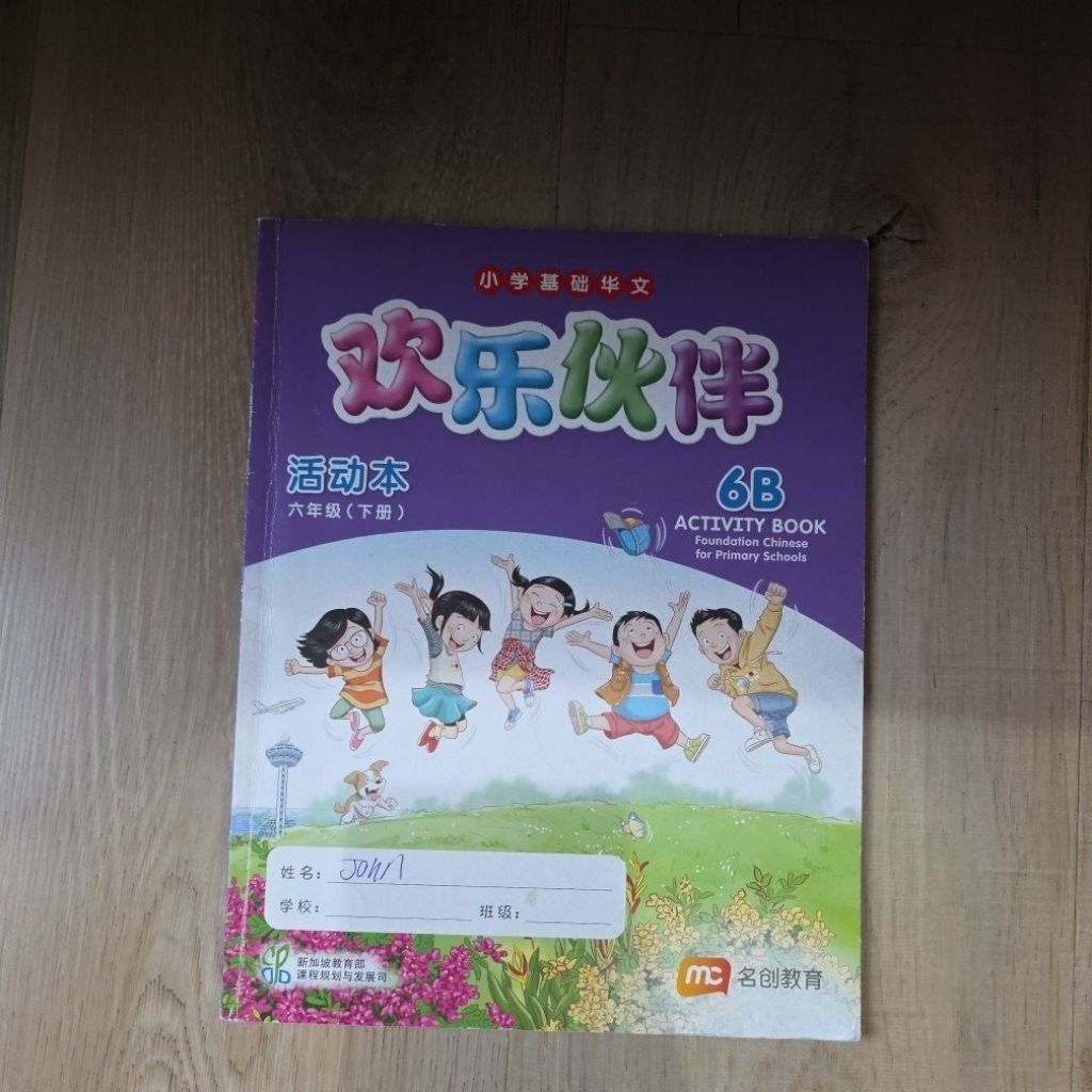 mc activity book mandarin 6b foundation chinese for primary schools