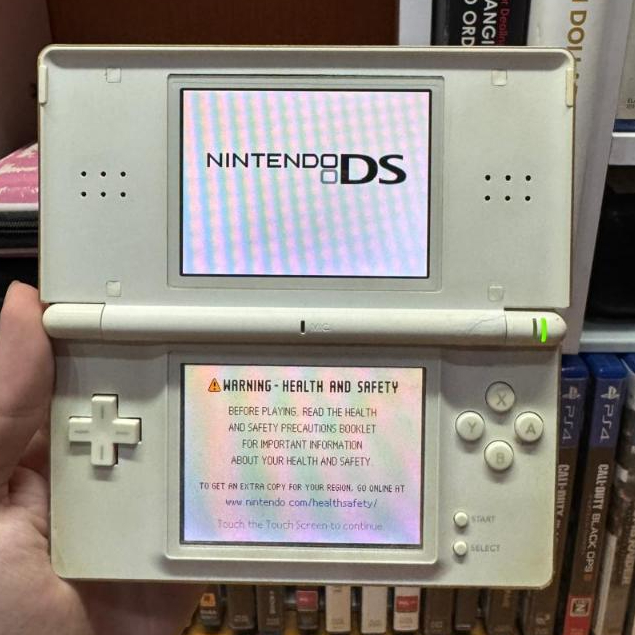 Nintendo DS Lite Putih Mulus / NDS Lite White 4GB Second Normal