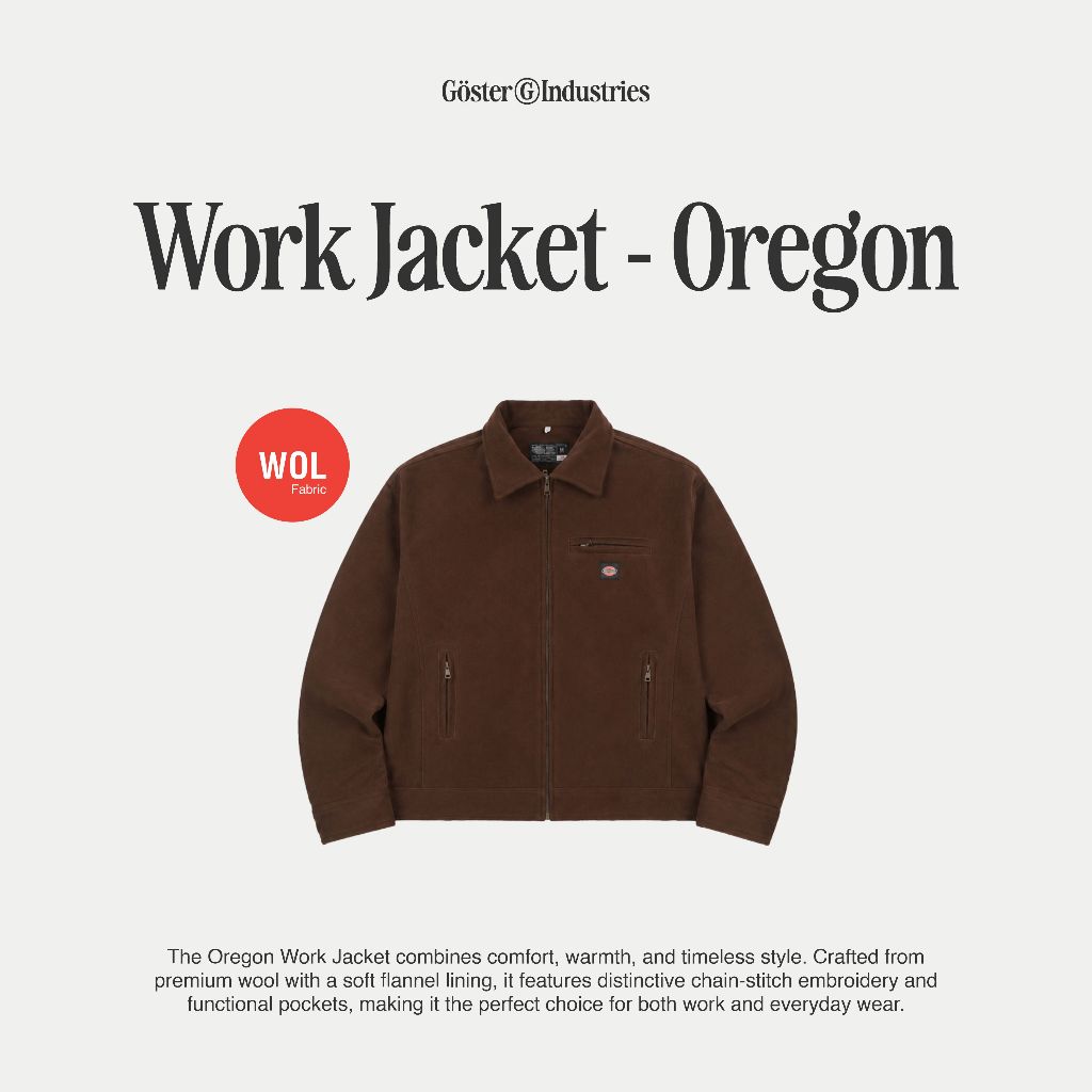 Goster Work Jacket  - Oregon Brown