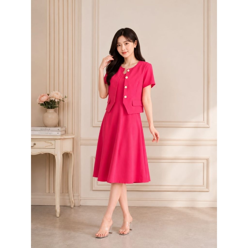 DRESS KATUN IMPORT SUMIRE 183472