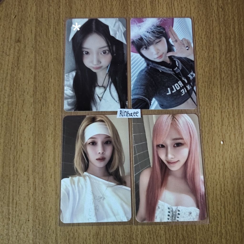 PHOTOCARD WONHEE, CHAEWON, WINTER & GISELLE OFFICIAL