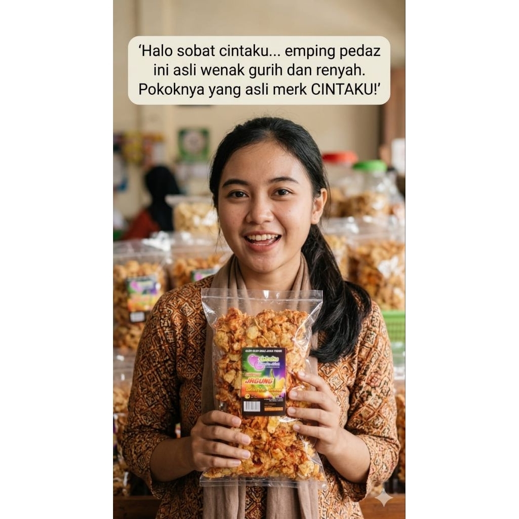 emping jagung pedas