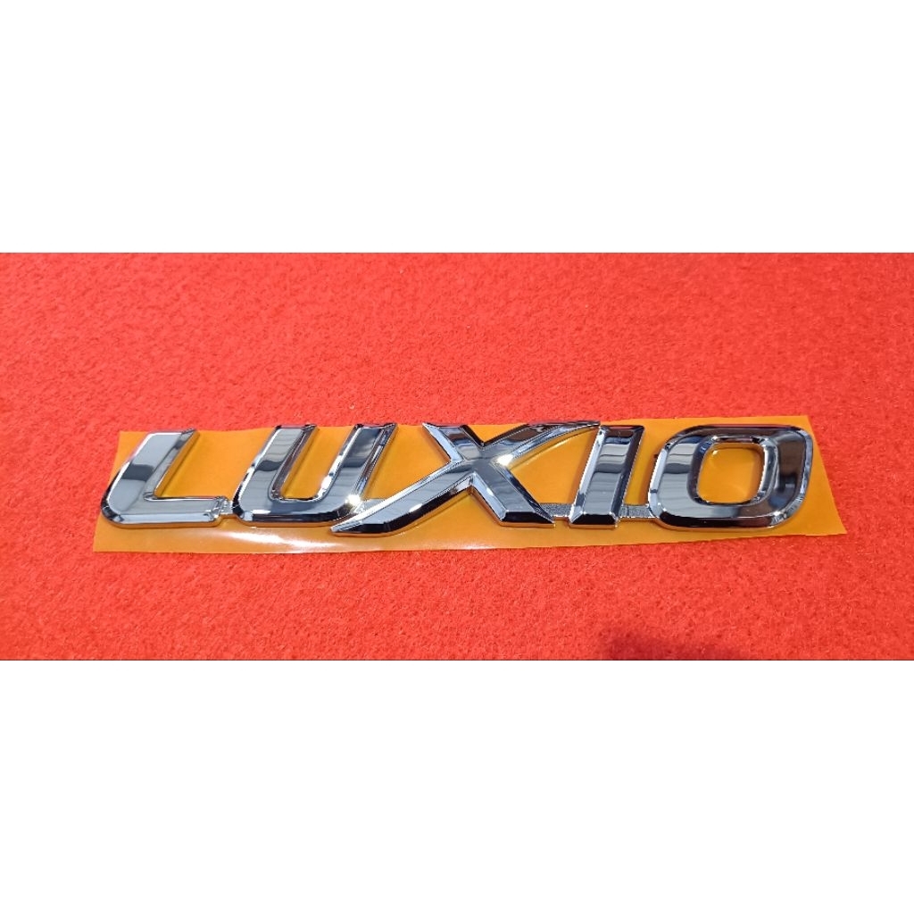 EMBLEM LOGO TULISAN LUXIO CHROME