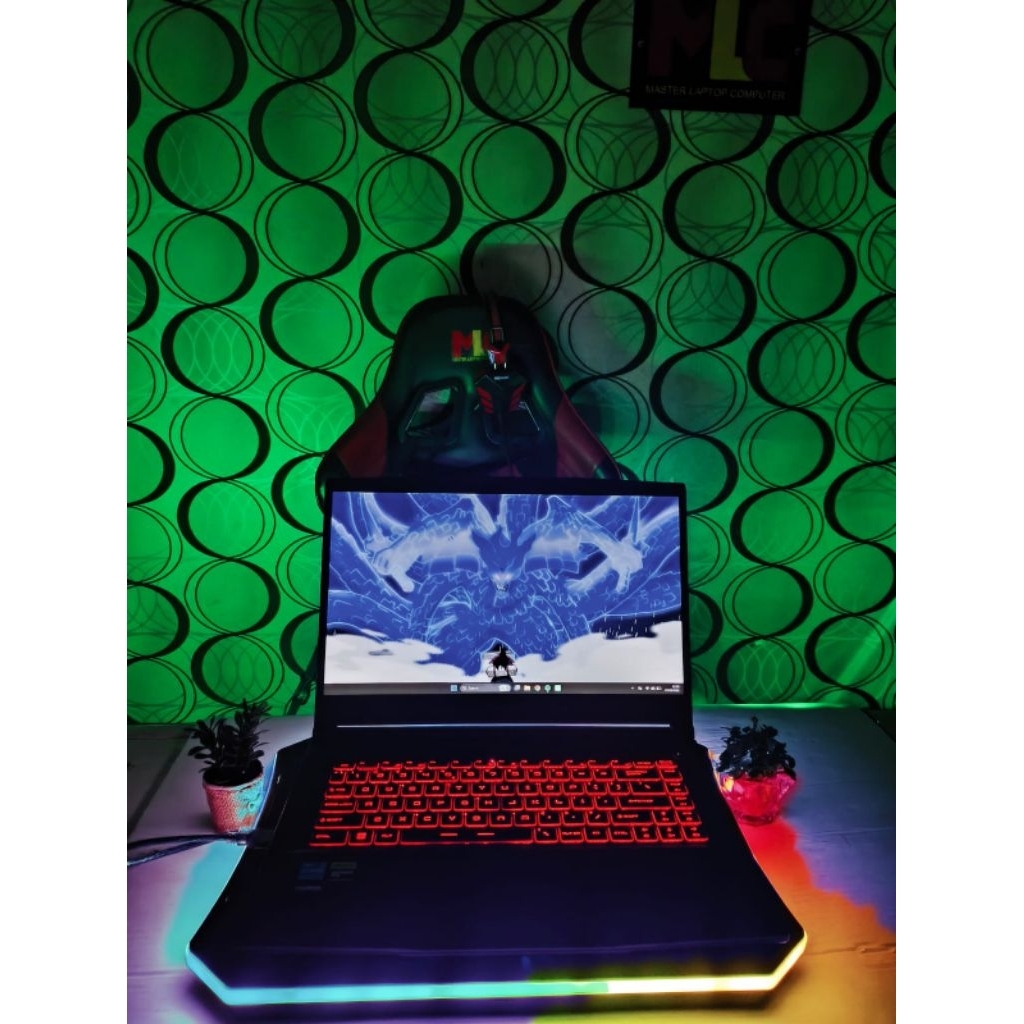 Laptop Gaming MSI Thin 15 Core i5 Ram 8/512gb Ssd Dual Vga Nvidia Rtx 3050 Siap Pakai COD