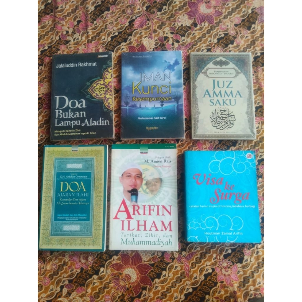 Buku Rohani Islam; DOA BUKAN LAMPU ALADIN, IMAN KUNCI, JUZ AMMA, DOA AJARAN ILAHI, ARIFIN ILHAM, Vis