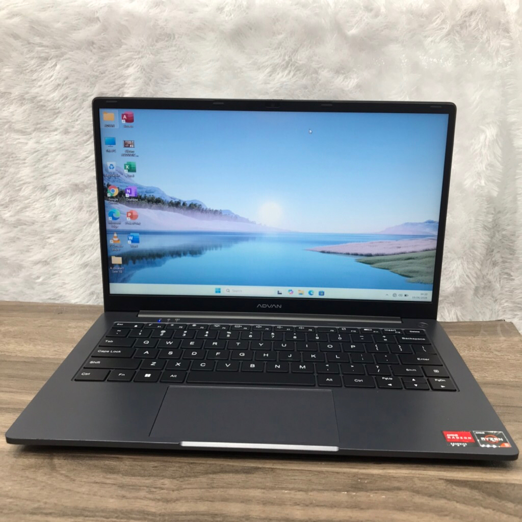 Laptop Advan Terbaru AMD RYZEN 5-3500U RAM 8GB SSD 256GB Windows 11 Second premium