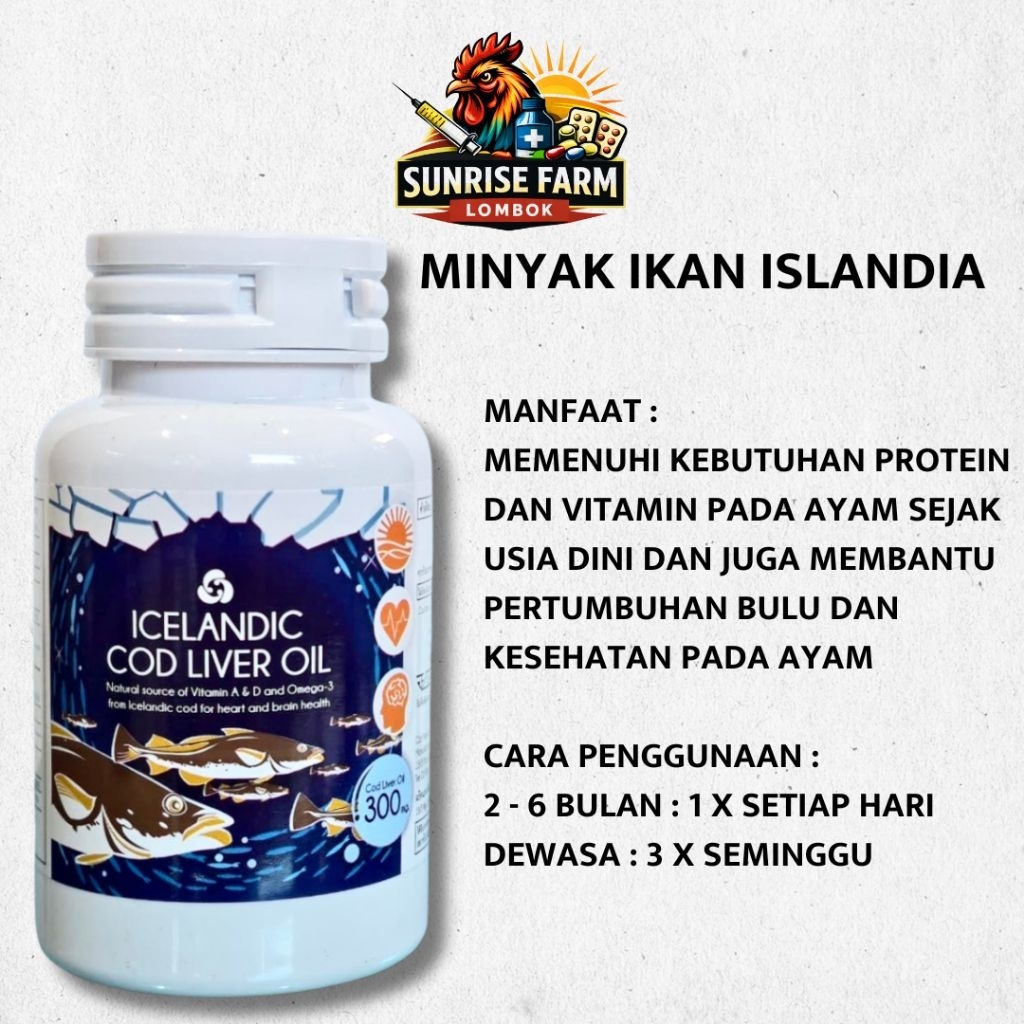 Minyak Ikan import islandia ICELANDIC COD LIVER OIL