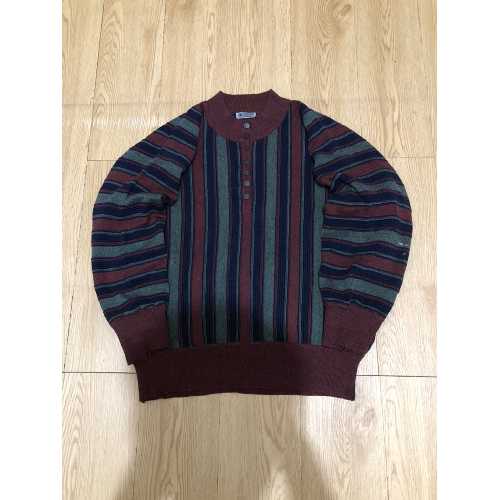 (HARGA NET / PAS) PRELOVED CLOVER KNITWEAR LIKE A COOGI SIZE M - L OVERSIZE / KNITWEAR / KNIT MURAH 